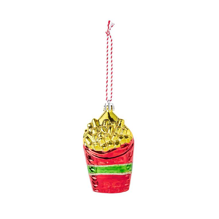 Wonderland Fun Festive Fries/Hot Dog Christmas Tree Decoration Assorted, , hi-res