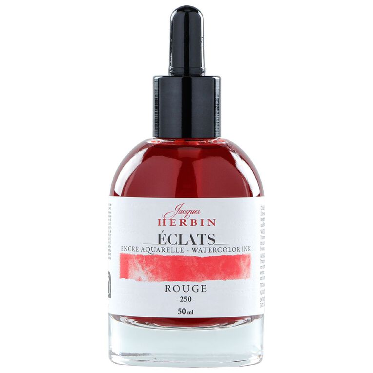 Jacques Herbin Eclats Watercolour Ink 250 Red 50ml, , hi-res