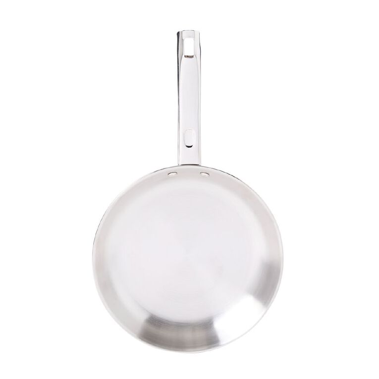 Living & Co Gourmet Frypan Stainless Steel 26cm, , hi-res