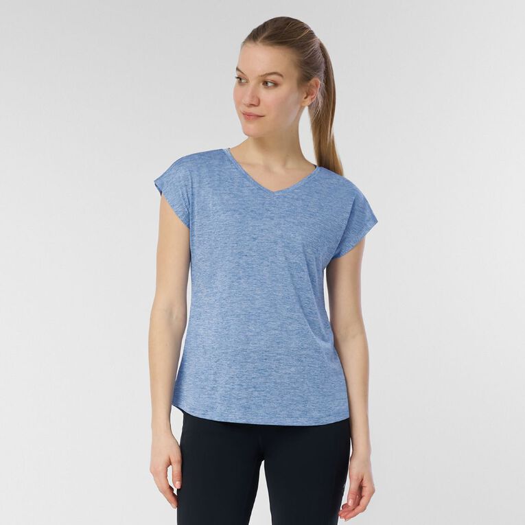 Active Intent Women's Active Cationic Tee, Blue Mid, hi-res