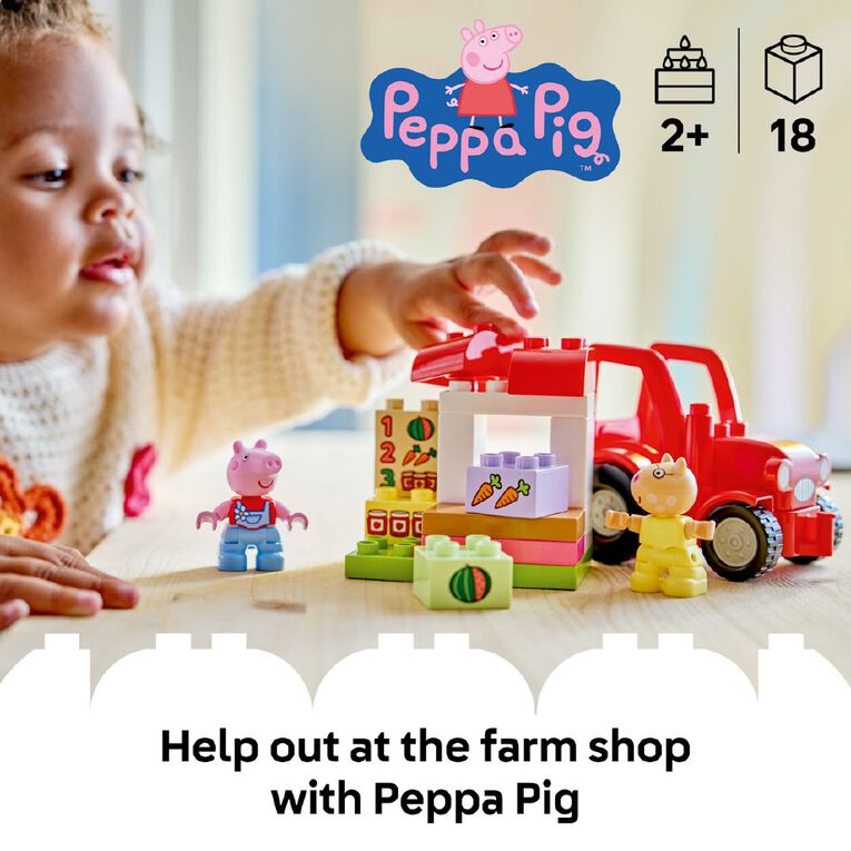 LEGO DUPLO Peppa Pig Tractor and Market 10468, , hi-res
