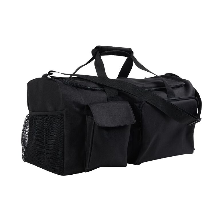 Living & Co 2 Pocket Duffle Bag Black 45L, , hi-res