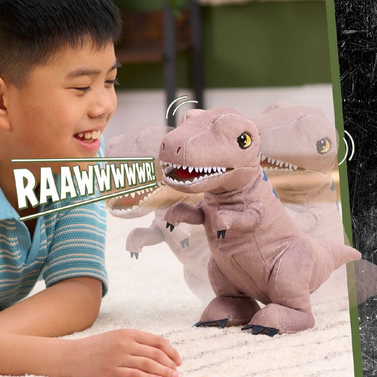 Jurassic World Roarin T-Rex Plush, , hi-res