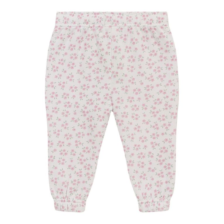 Young Original Babys' Printed Trackpants, White DITSY, hi-res