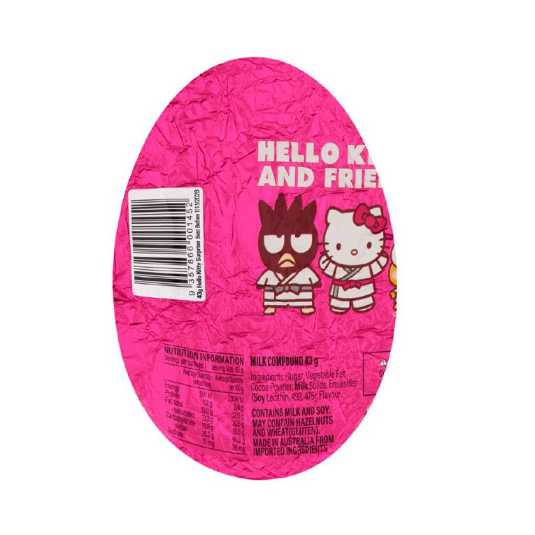 Hello Kitty Milk Chocolate Surprise Egg 43g, , hi-res