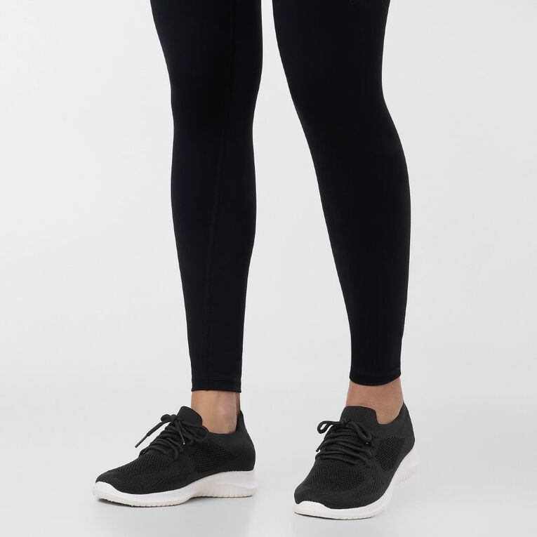 Active Intent Women's Jaide Mesh Lace Up Trainers, Black, hi-res