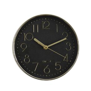Living & Co Wall Clock Black/Gold 20cm
