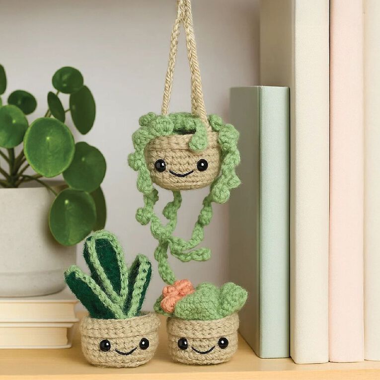 Craft Maker Cute Crochet Plants Kit, , hi-res