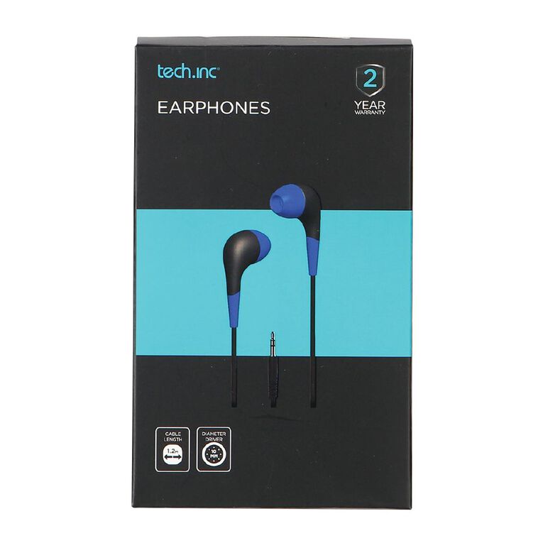 Tech.Inc In-Ear Earbuds Blue Mid, , hi-res