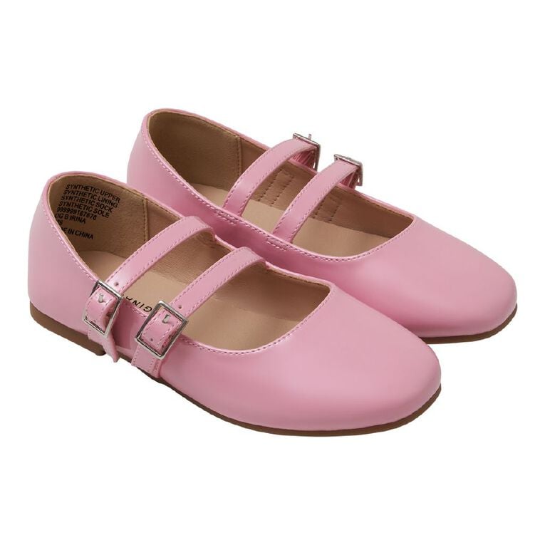 Young Original Senior Kids' Irina Ballet Shoes, Pink, hi-res