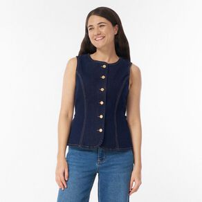 H&H Women's Denim Waistcoat