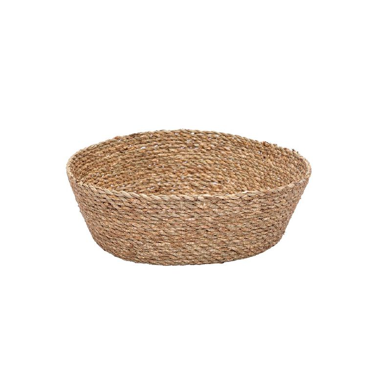 Living & Co Natural Grass Woven Bowl 31cm x 10cm, , hi-res