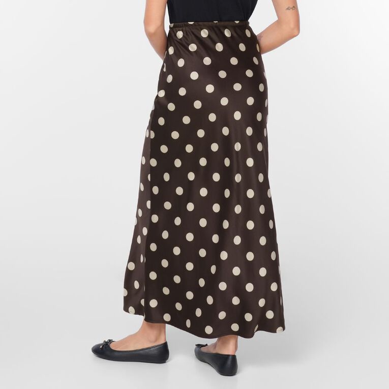 H&H Women's Bias Skirt, Brown Dark, hi-res