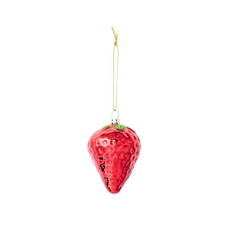 Wonderland Fun Festive Tree Decoration Lemon or Strawberry Assorted, , hi-res