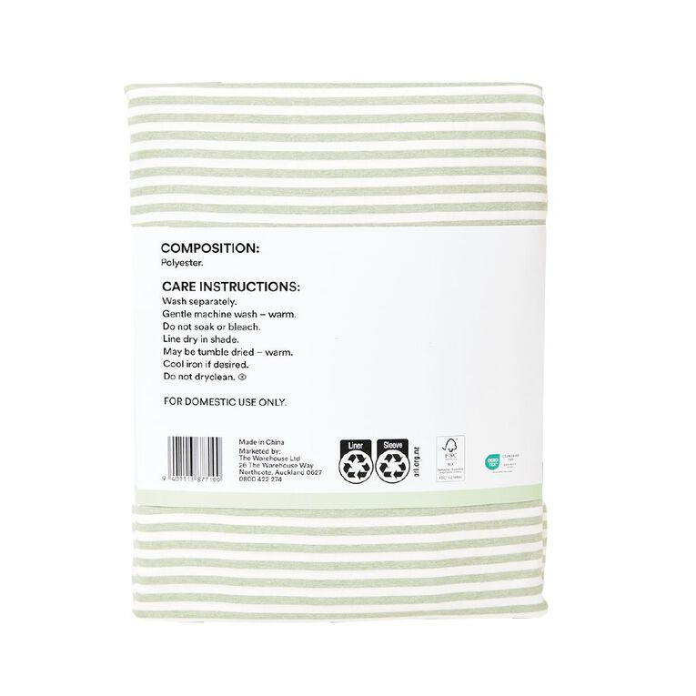 Living & Co Microfibre Sheet Set Miami Green Queen, , hi-res