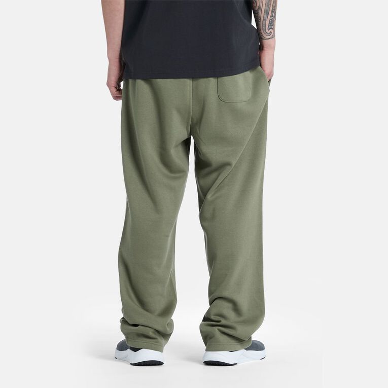 H&H Men's Straight Leg Fleece Pants, Green Mid, hi-res