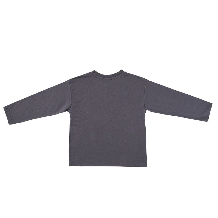Sonic Long Sleeve Tee, Grey Dark, hi-res