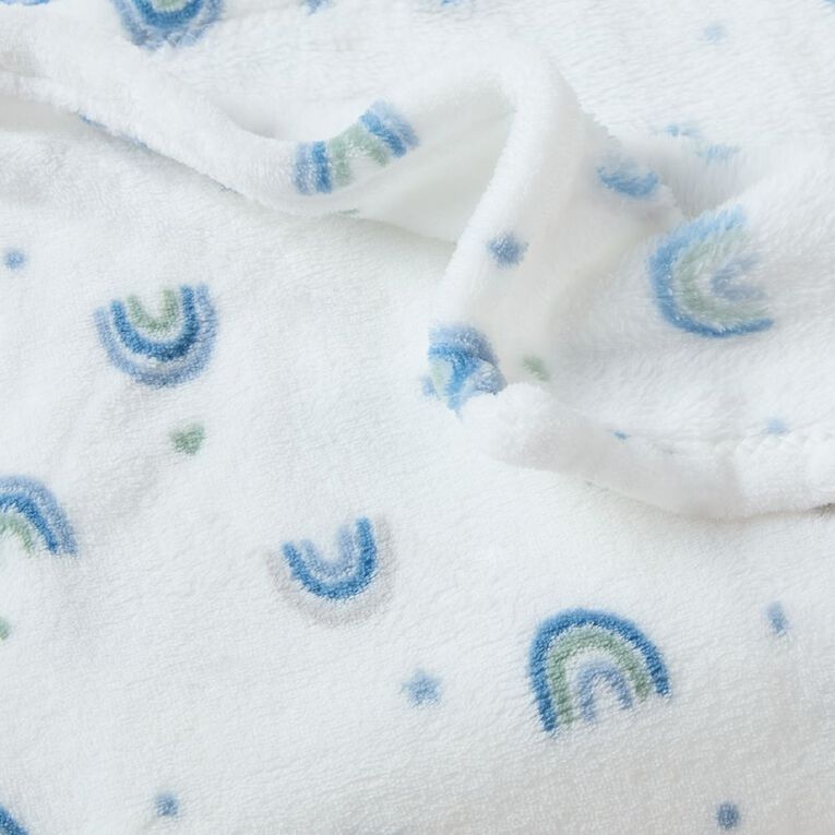 Babywise Coral Fleece Baby Blanket Rainbow, , hi-res