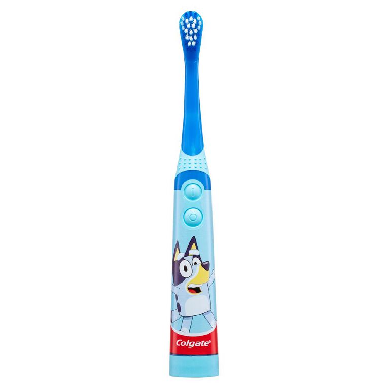 Colgate Kids' Junior Bluey Battery Powered Electric Toothbrush 1 Pack, , hi-res