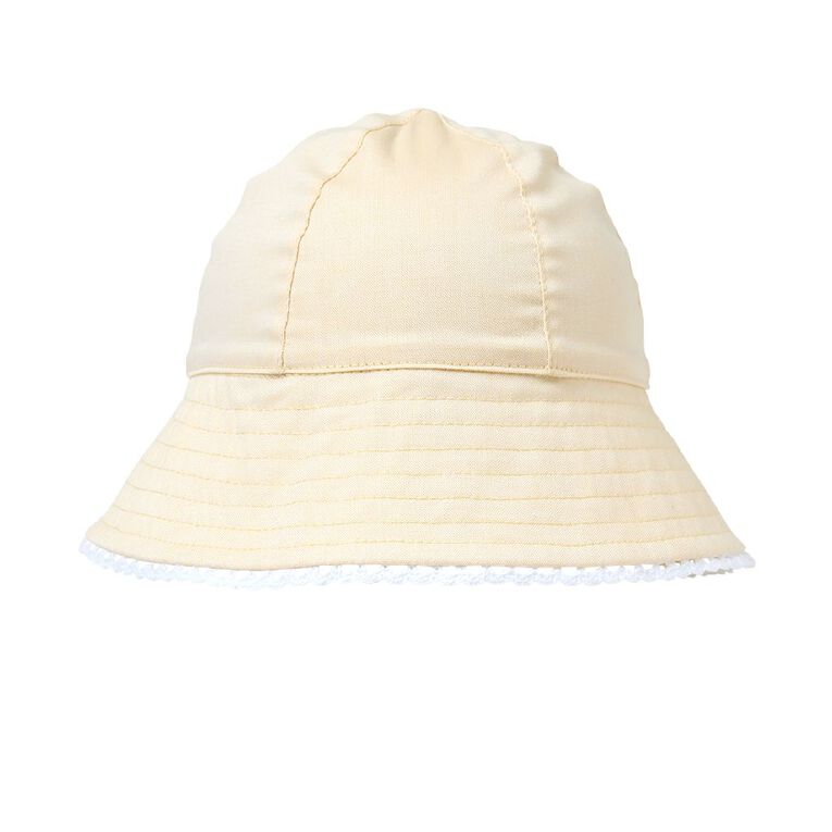 Young Original Infants' Trim Detail Bucket Hat, Yellow Light, hi-res
