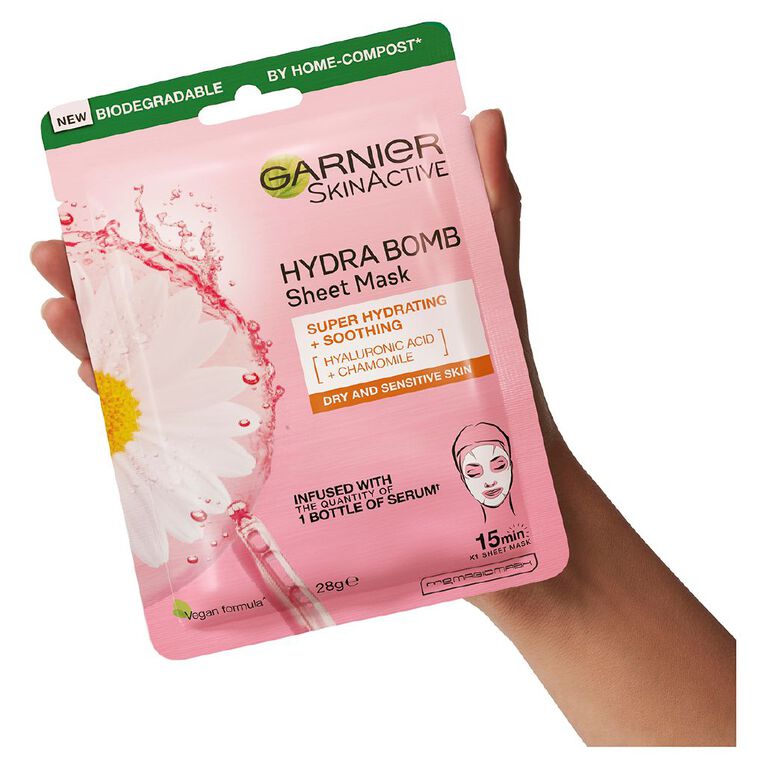 Garnier Hydrabomb Camomile Tissue Mask, , hi-res