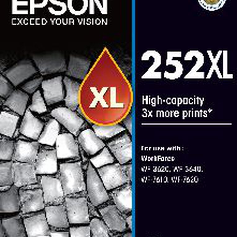 Epson Ink 252XL Black (1100 Pages), , hi-res