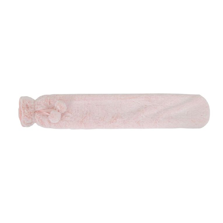 Living & Co Long Hot Water Bottle Pink, , hi-res