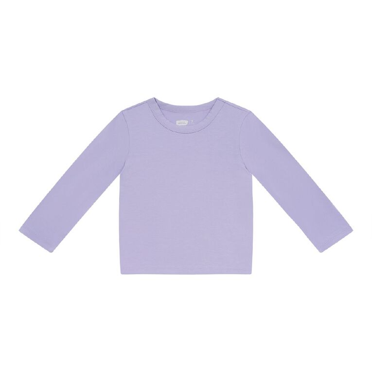 Young Original Long Sleeve Fitted Top, Purple Light, hi-res