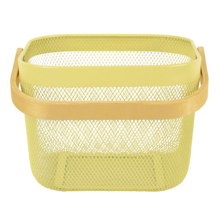 Living & Co Mesh Basket Yellow, , hi-res