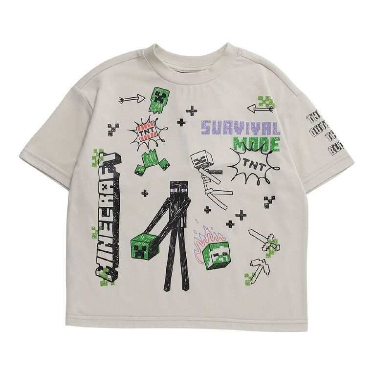 Minecraft Relaxed Tee, Cream, hi-res