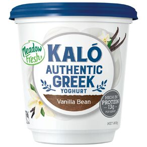 Meadow Fresh Kalo Greek Yoghurt Vanilla Bean 800g