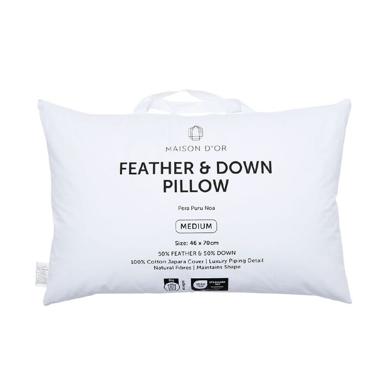 Maison d'Or Pillow 50/50 Down Feather White, , hi-res