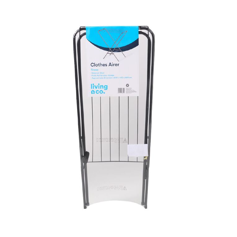 Living & Co Basic Airer Black, , hi-res