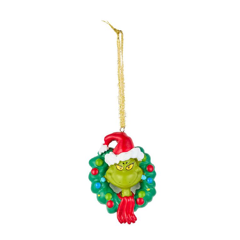 The Grinch 3D Wreath Christmas Tree Decoration, , hi-res