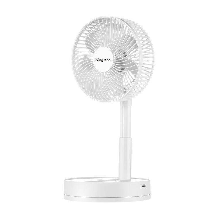 Living & Co Folding Rechargeable Desk Fan, , hi-res