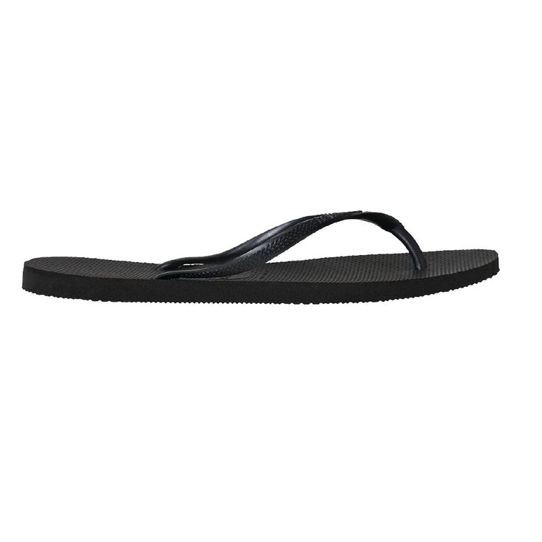 Havaianas Slim Jandals, Black, hi-res