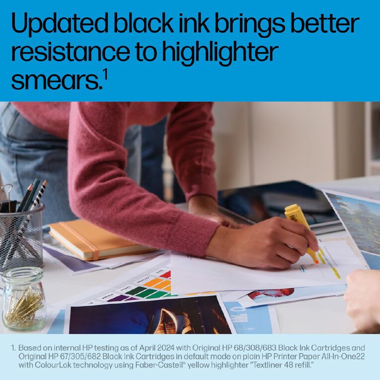 HP 68 Black Original Ink Cartridge 160 Pages, , hi-res