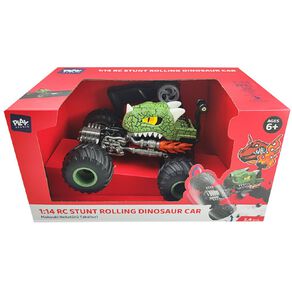 Play Studio 1:14 RC Stunt Rolling Dino Assorted