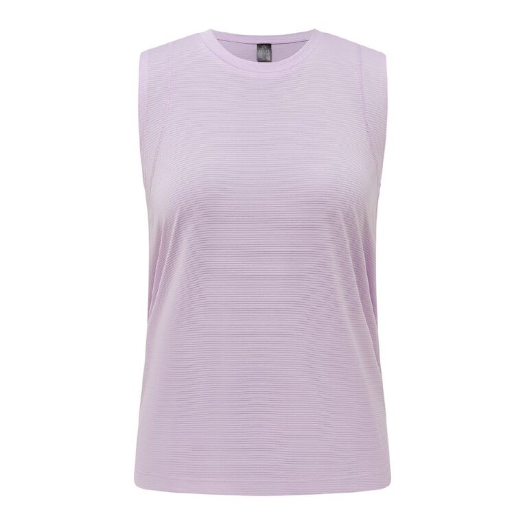 Active Intent Women's Panel Tank, Purple, hi-res