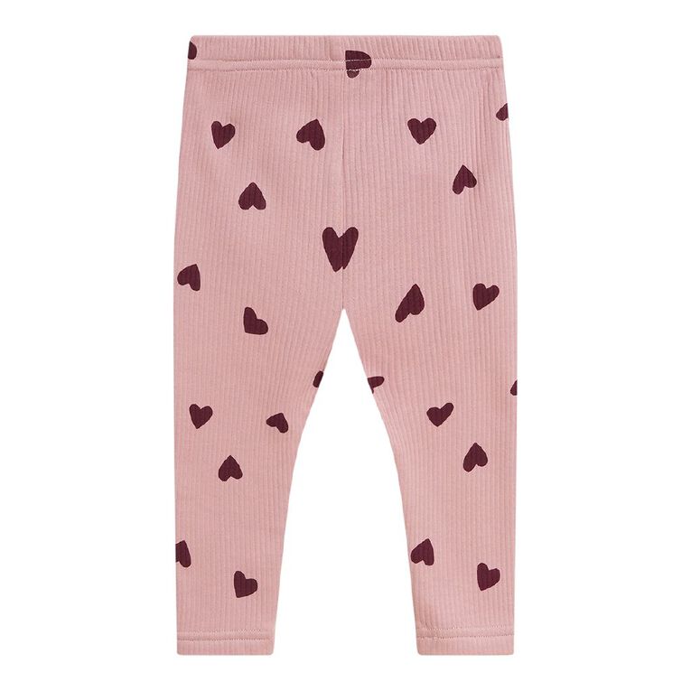 Young Original Babies' Fleece Leggings, Pink Mid, hi-res