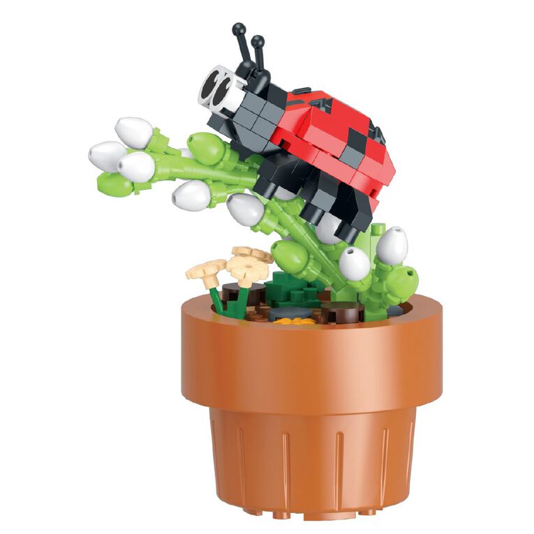 Play Studio Mini Building Blocks Flower Ladybird 146 Pieces, , hi-res