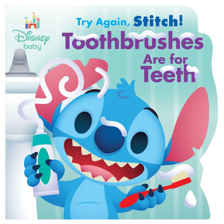 Disney Baby: Try Again Stitch! Toothbrushes Are For Teeth, , hi-res
