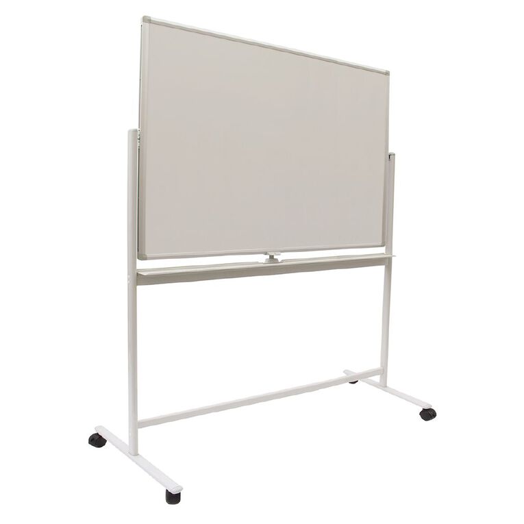 Litewyte Pivoting Mobile Whiteboard 900 x 1200mm White, , hi-res