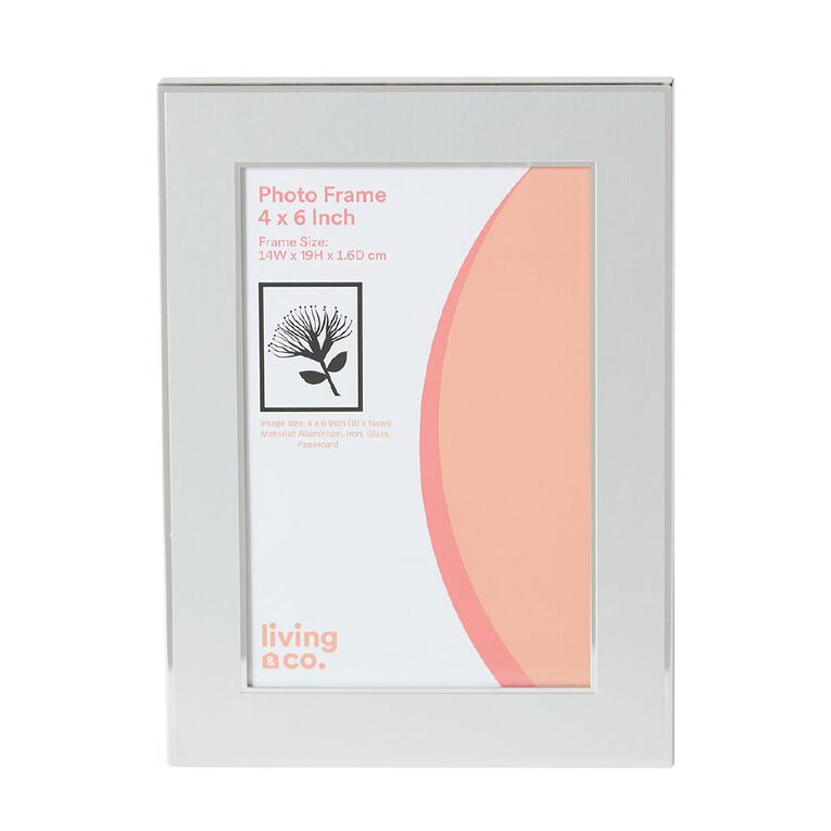 Living & Co Memories Photo Frame 4in x 6in Silver, , hi-res