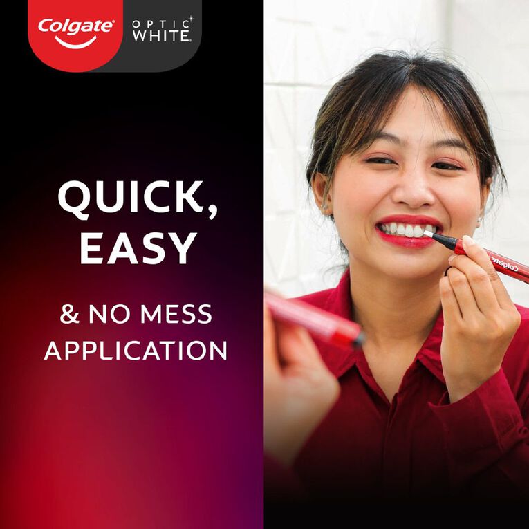 Colgate Optic White Nightly Treatment Whitening Wand 3% 1 Pack 2.5ml, , hi-res