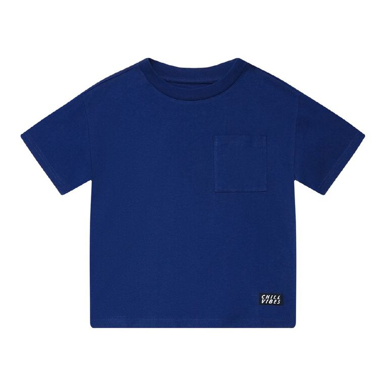 Young Original Short Sleeve Pocket Tee, Blue Dark, hi-res