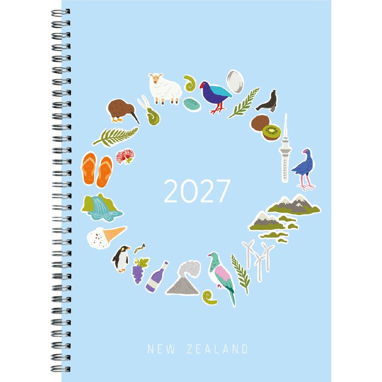 Collins 2027 Diary A53 Wiro Iconic NZ, , hi-res