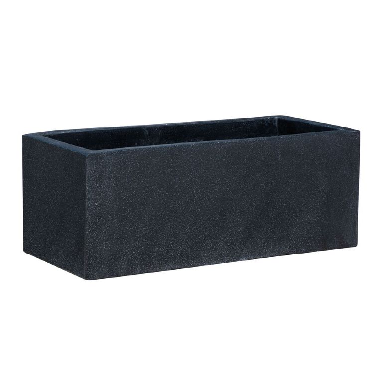 Kiwi Garden Terrazzo Trough Black, , hi-res