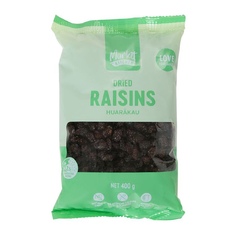 Market Kitchen Dried Raisins 400g, , hi-res