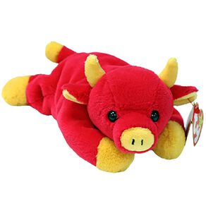 TY Beanie Babies Snort II Bull Regular